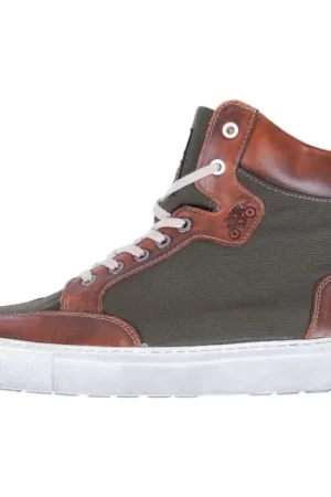 Nouvel Arrivage Helstons Baskets moto toile armalith-cuir kobe